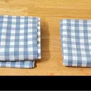 FABRIC…Blue and White Checkered Fabric